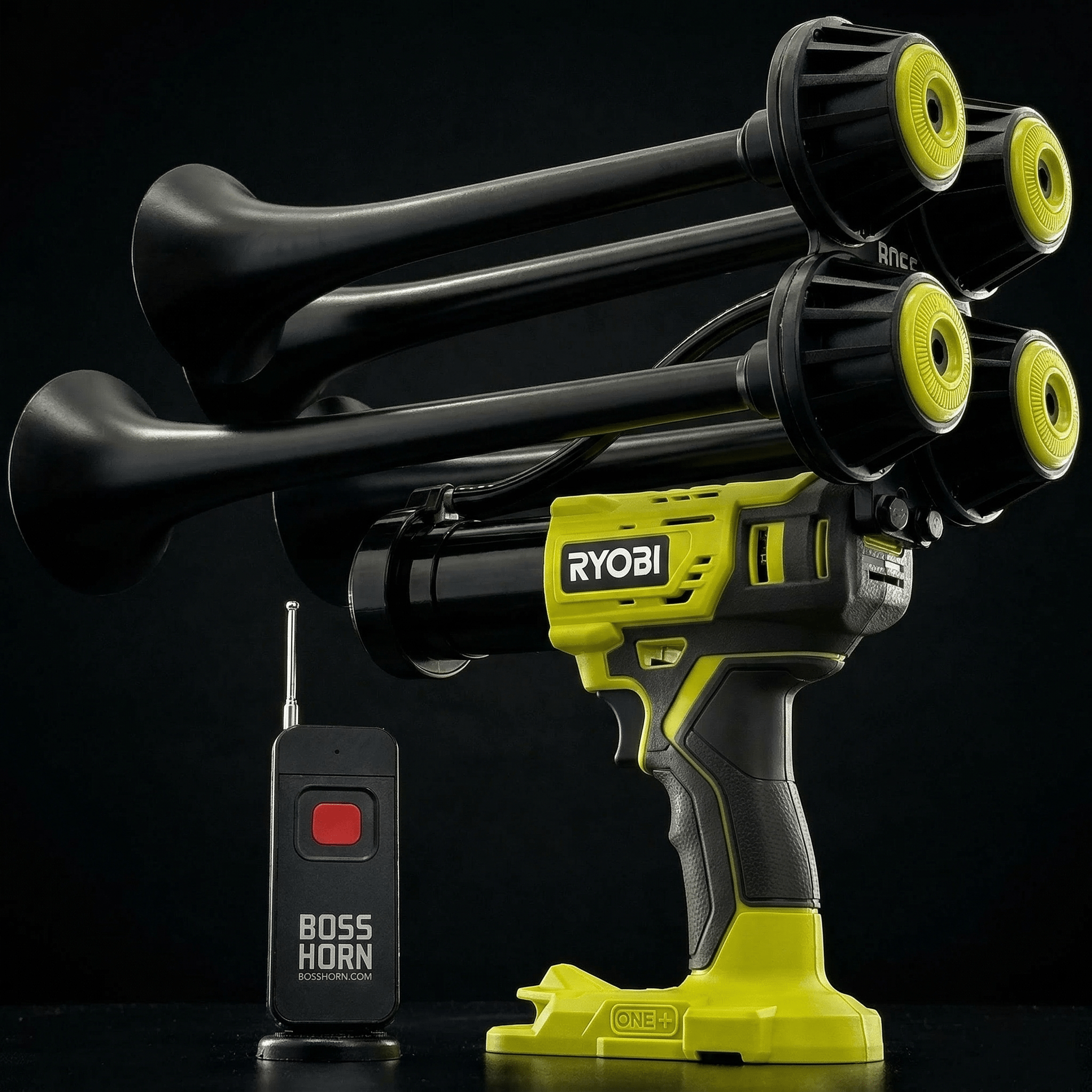 Boss Train Horn for Ryobi® 18V — 150 dB, 300 Ft Remote – Milwaukee