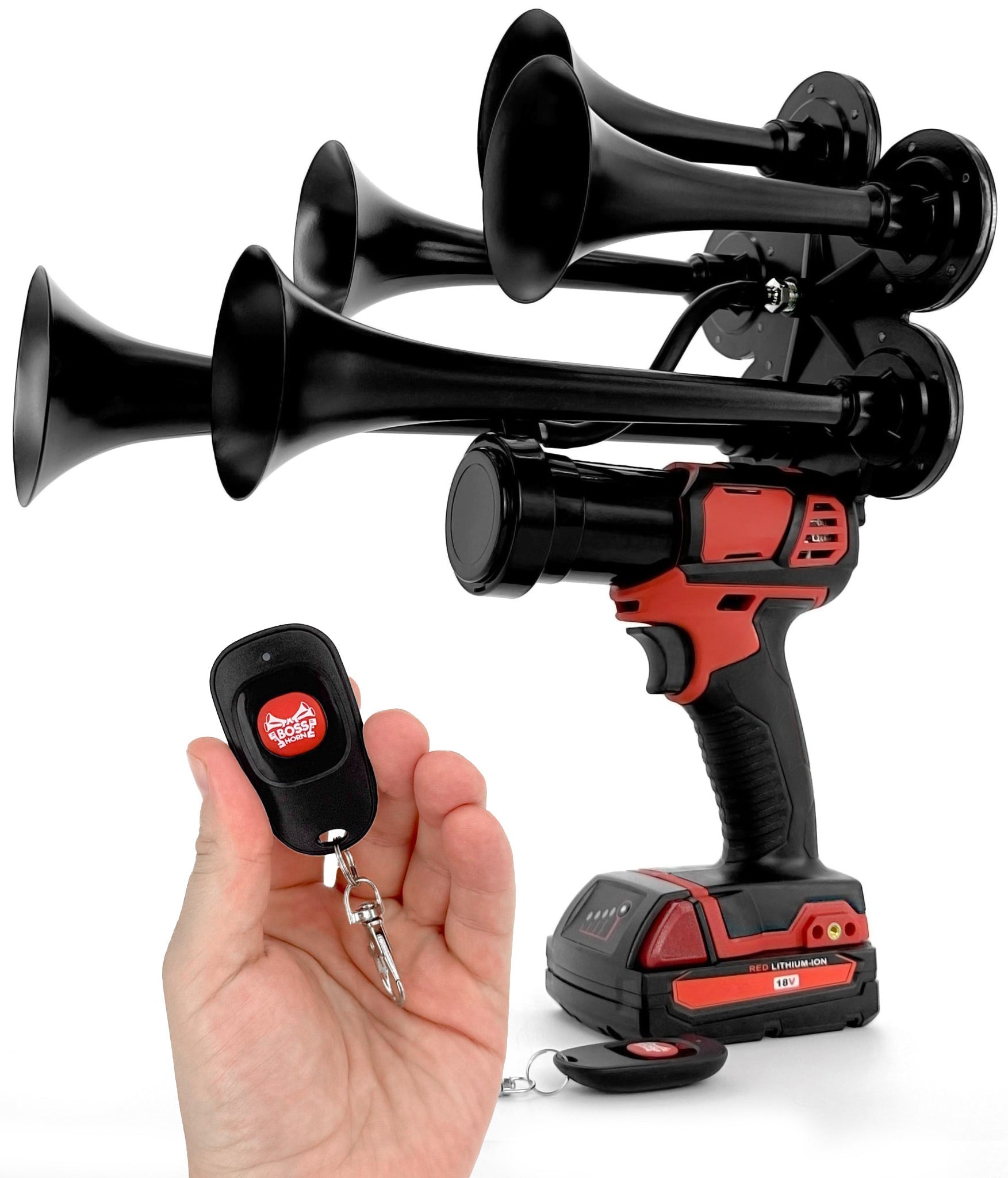 5 - Trumpet Train Horn for Milwaukee® 18v Battery - BossHorn
