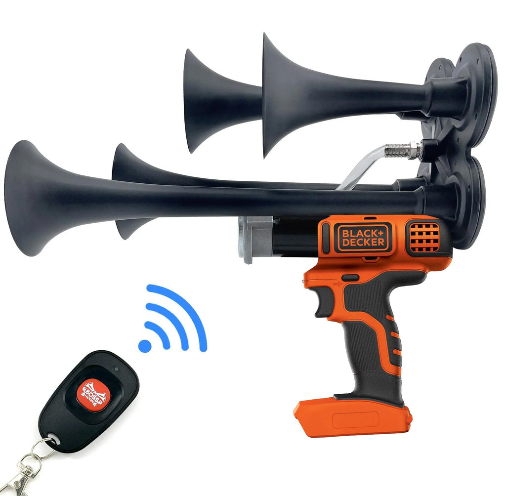 BLACK+DECKER Train Horn: Quad Air Horn - BossHorn