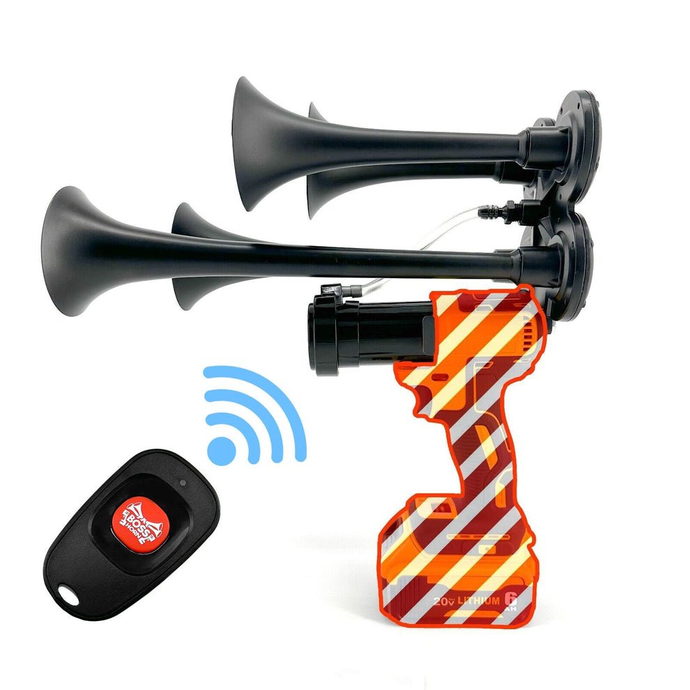 DIY Train Horn Gun Kit with Remote (Universal) - up to 150db