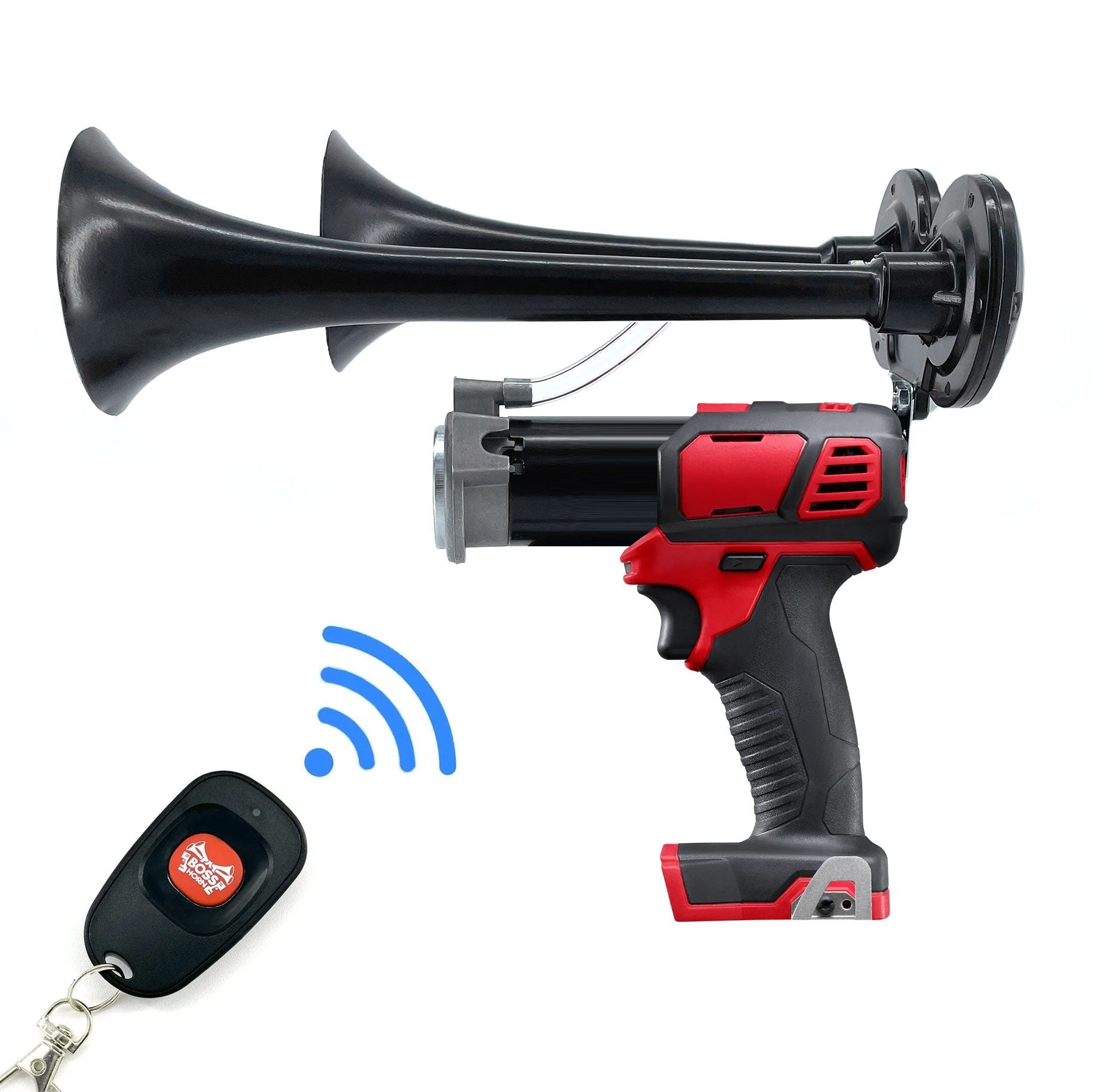 Dual Train Horn for Milwaukee® 18v Battery - BossHorn