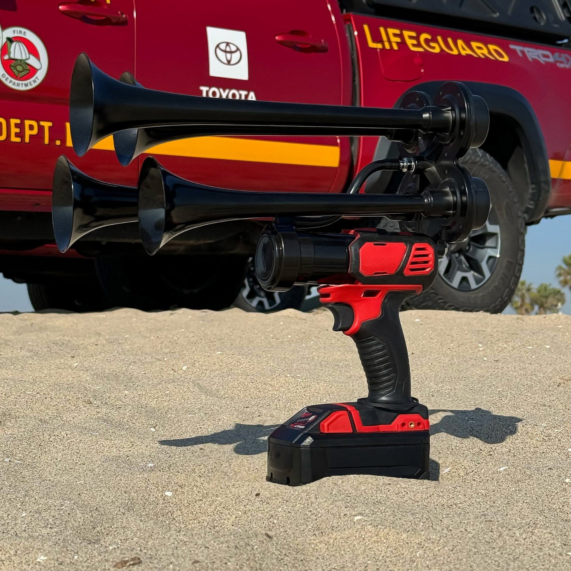 Extreme Quad Train Horn for Milwaukee® 18v Battery