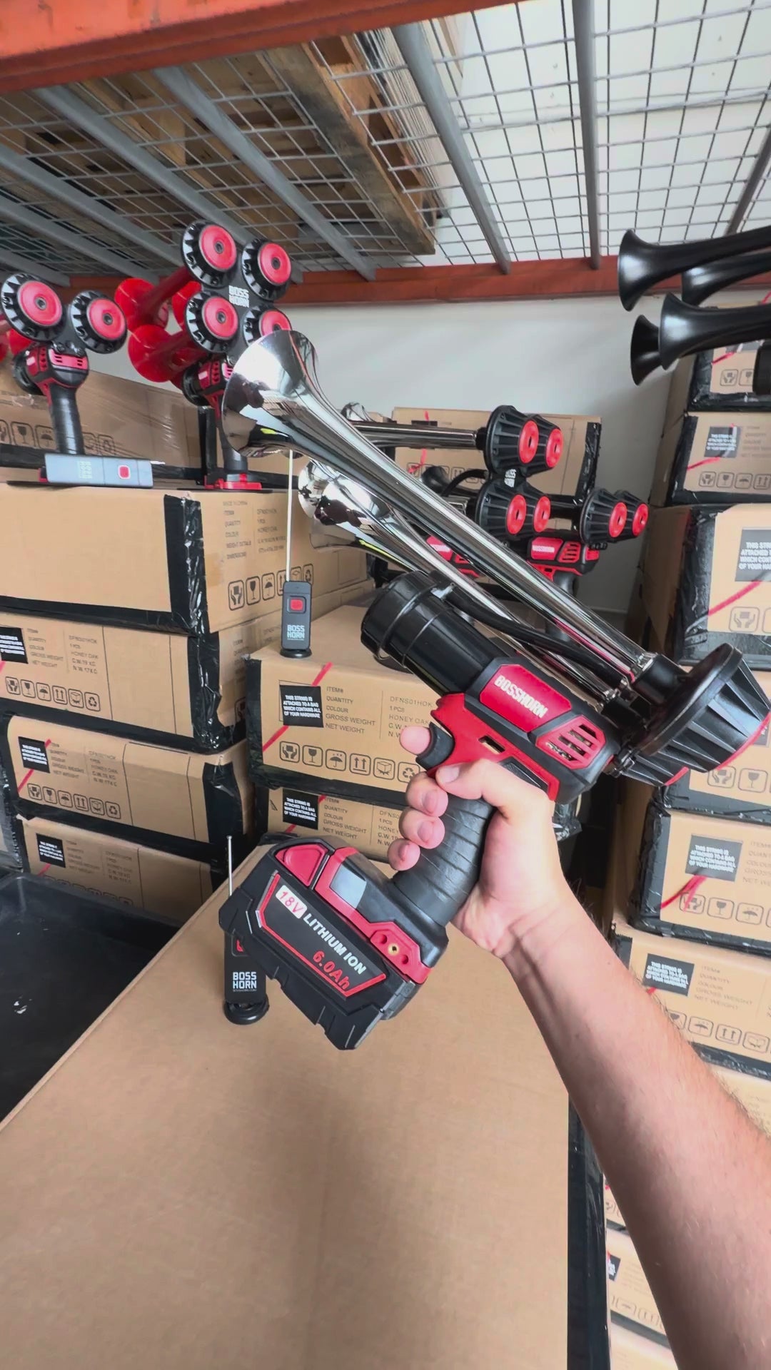 Dual Train Horn for Milwaukee® 18v Battery (New 2026 Model) — video demo