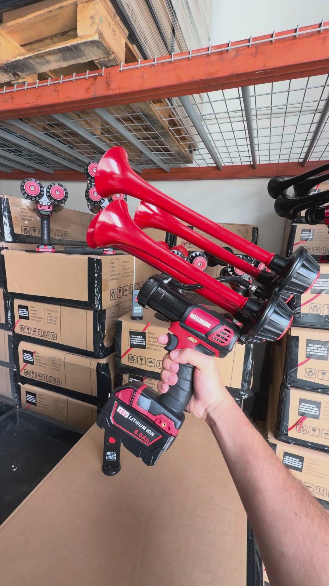 Boss Series Train Horn for Milwaukee® 18v Battery — video demo