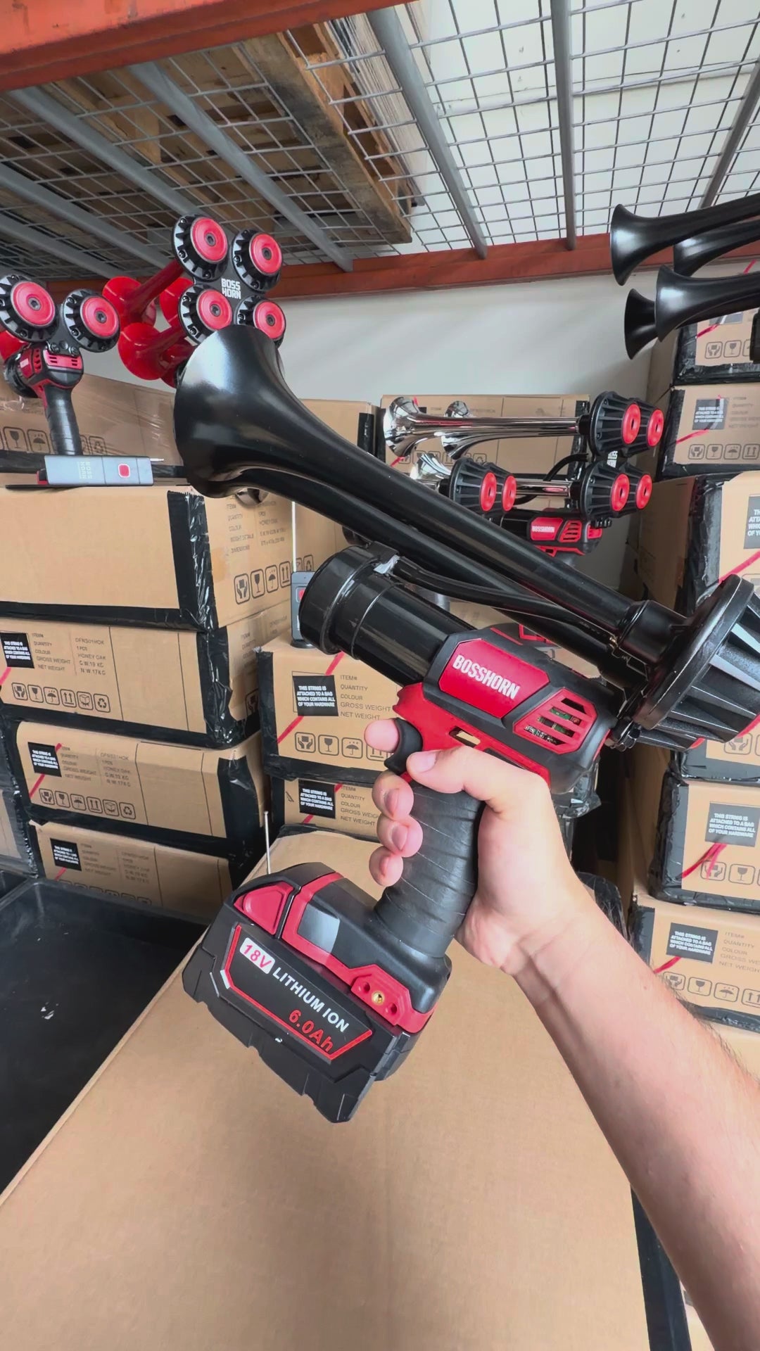 Dual Train Horn for Milwaukee® 18v Battery (New 2026 Model) — video demo