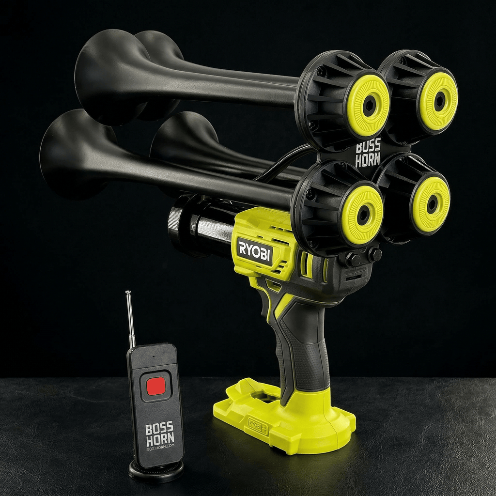 Ryobi Train Horn - Boss Series (New 2026 Model) - BossHorn dark